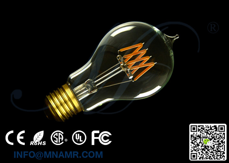 Vintage Antique Retro Style Light A19 LED Edison Bulb 4W 2700K 230VAC 25Watt Incandescent Replacement Bulbs