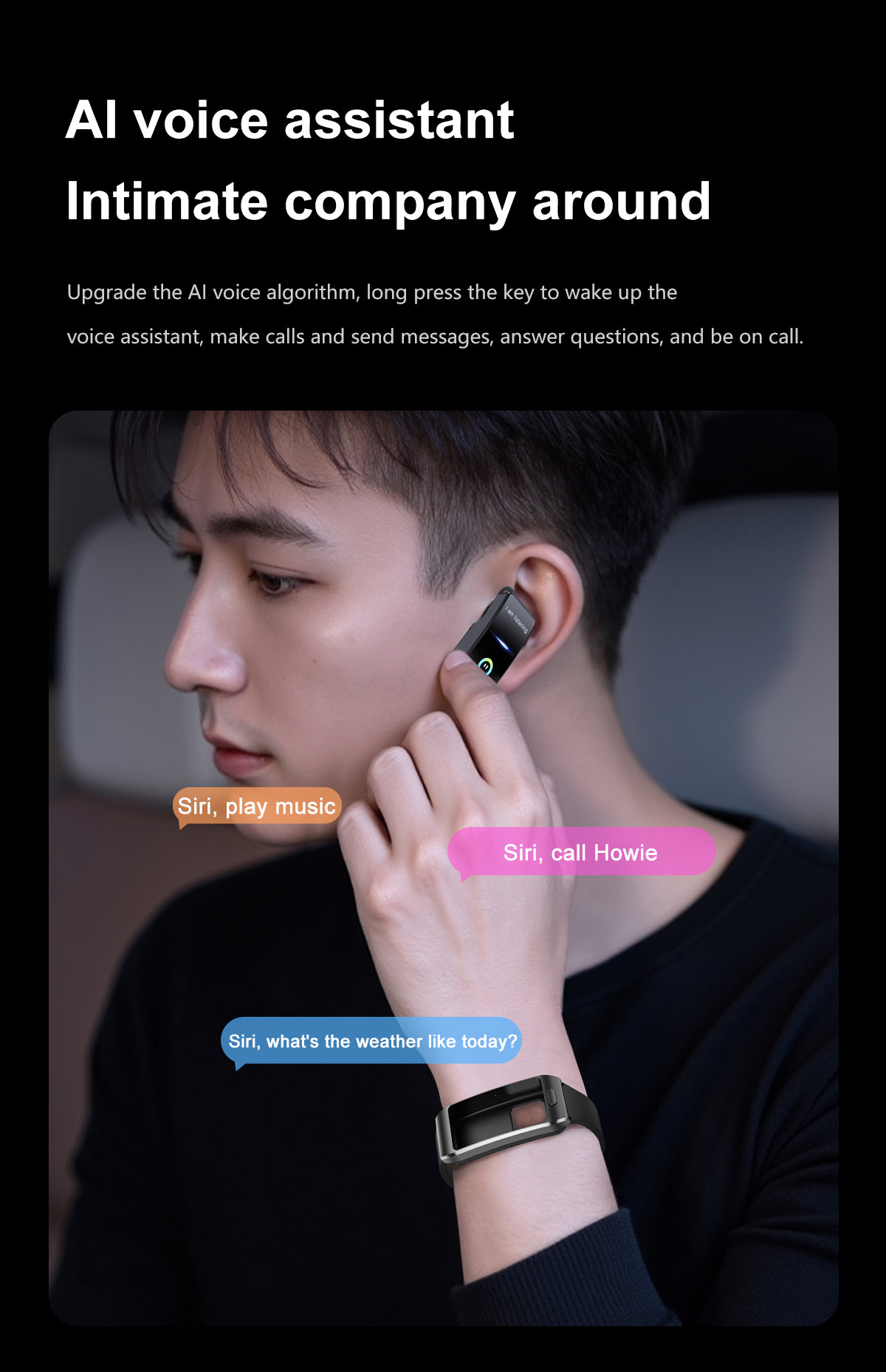 New 2 In 1 Headphones And Smartwatch Health Tracker ECG Measurement Smartwatches Z15max