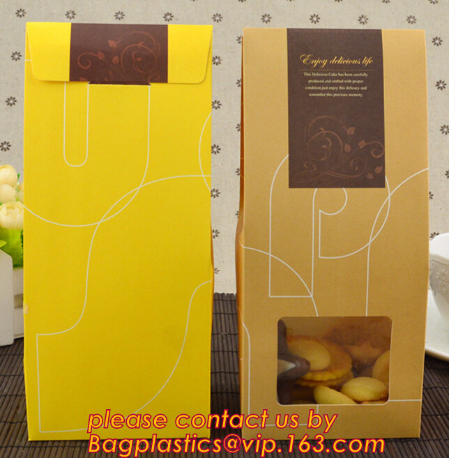 wax coated bag pe coated bag central strip window bag side window bags perforated bag crip hot bag grill/chicken bag