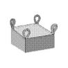 Buy cheap Industrial Fibc Bulk Bags Open Top 100*100*110cm With 4 belts from wholesalers