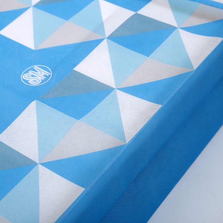 Promotional Nonwoven Coated Laminated Foldable Recyclable Printed Tote Carry Handle Shopping Bag