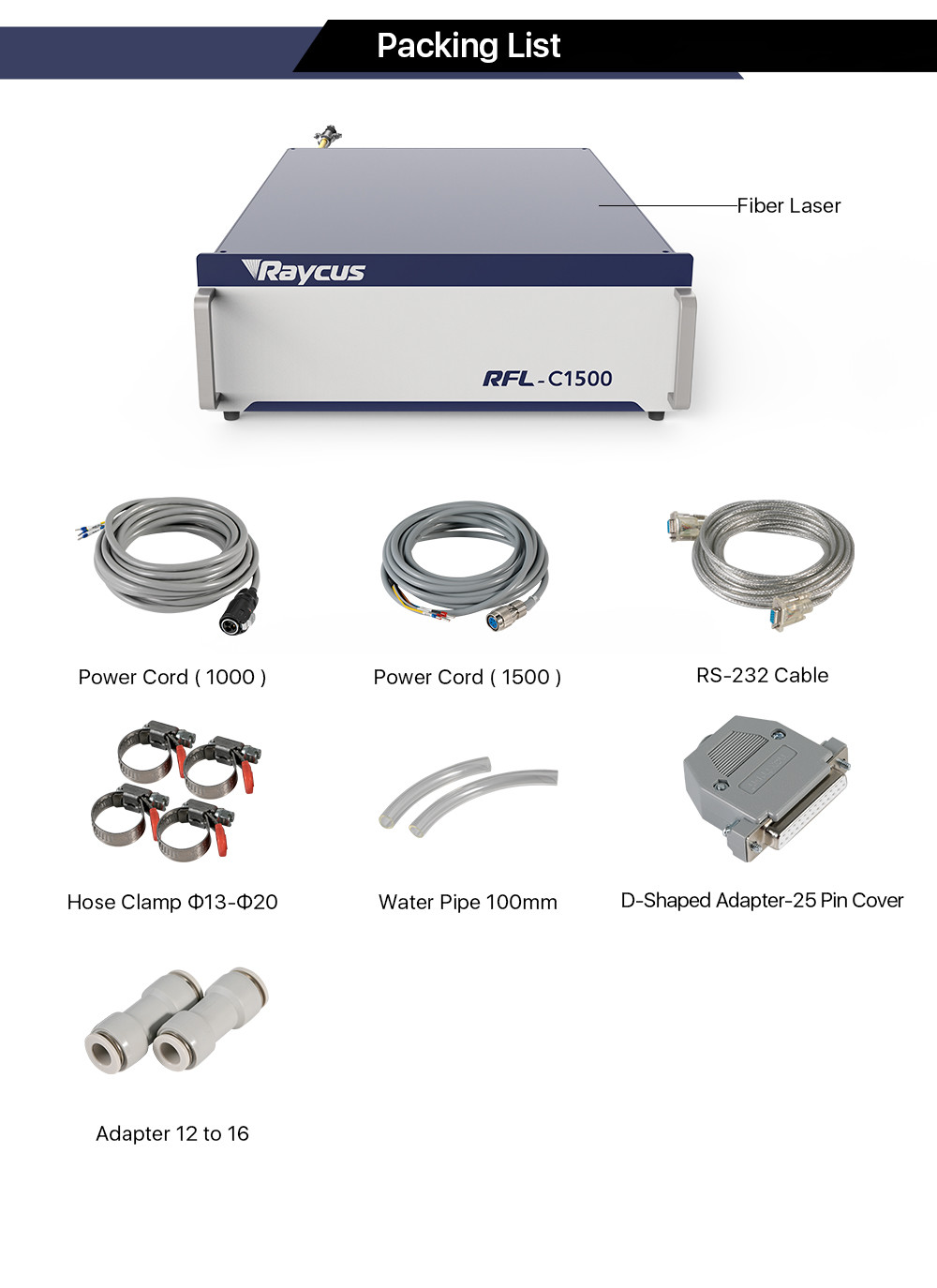 RAYCUS CW Single Module Raycus 1500W 2000W 3000W Power Lazer Source Generator