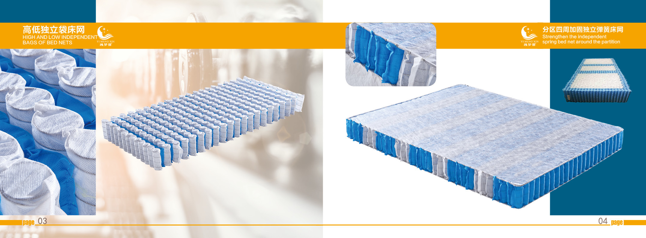 Pocket Bonnell Spring Mattress , High Elasticity Bonnell Memory Foam Mattress