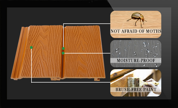 Hotel Durable Bamboo Fiber Covering Decoration For Ponds And Gardens Wpc Wall Panel