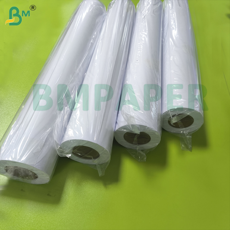 BMPAPER Wide Format Paper 24" x 500' Rolls Bond Engineering 20lb 3" Core