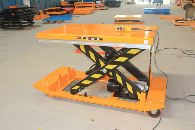 Portable Movable Scissor Lift Table Material Handling Lift Table For Pallets 50"X32"