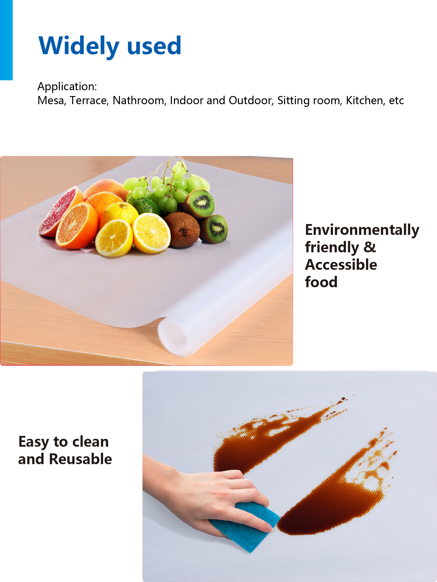 Non Sticky EVA Plastic Anti-slip Mats Pads for Kitchen Refrigerator Desk Shelf Liners