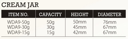Acrylic Empty Cosmetic Jars In 67/76mm Diameter For Cosmetics Cream