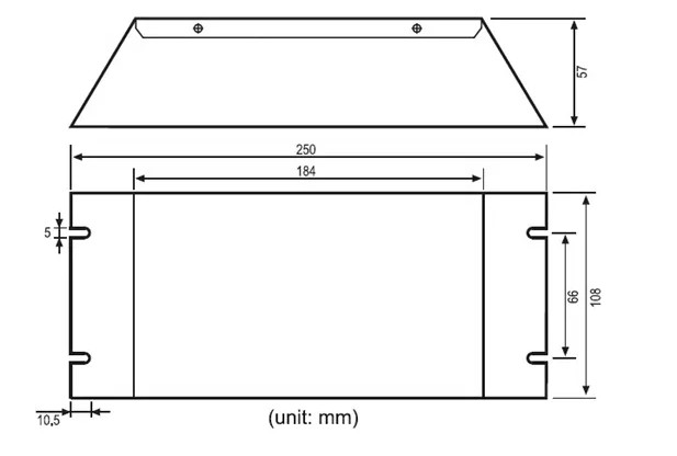 320W Dimming Electronic Ballast For Double Amalgam Germicidal Lamp Reactor