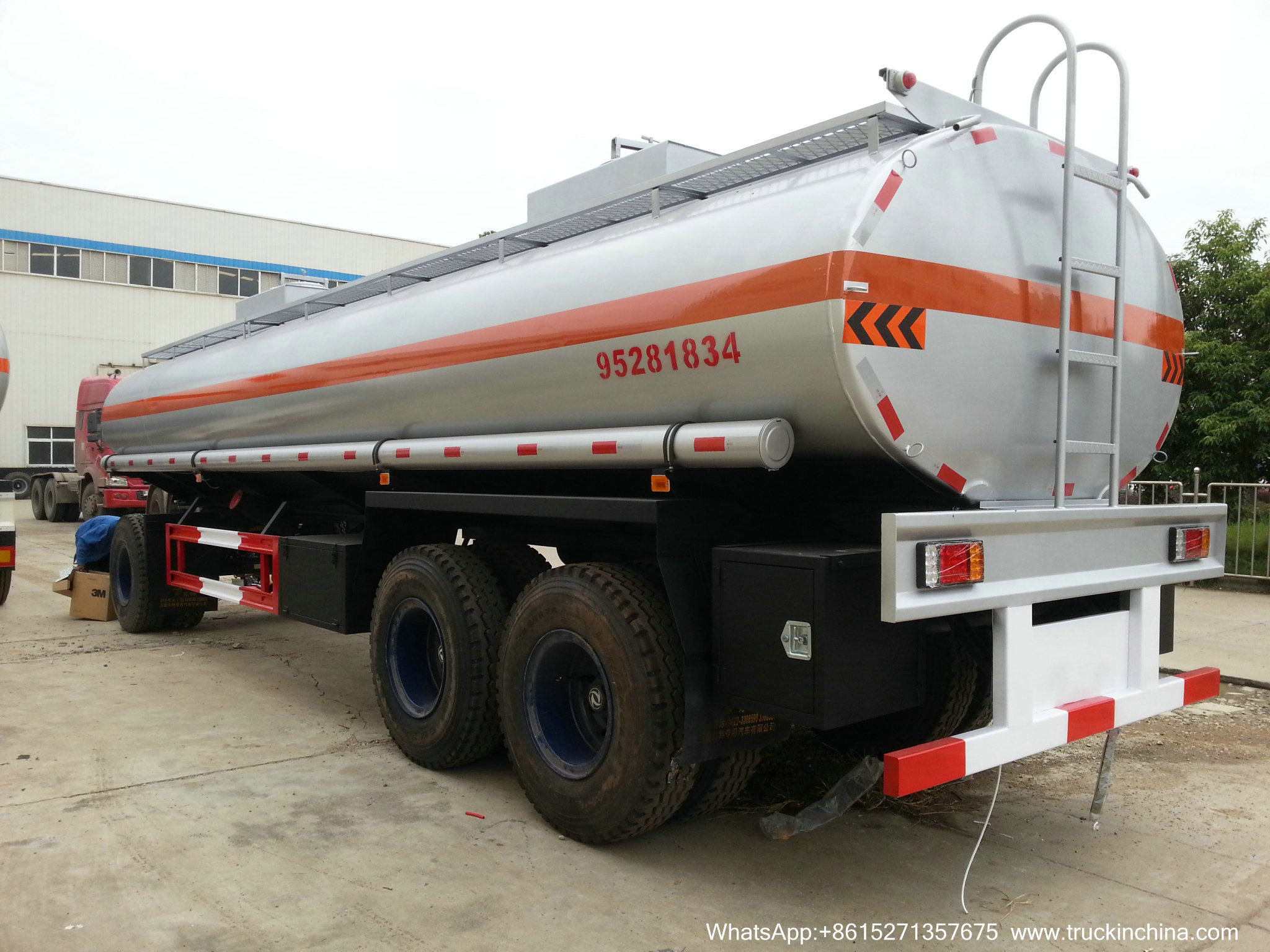 Oil Tank Full Trailer (Customizing 2-3-4 Axles Dolly Tanker 10CBM -30 For Palm Oil Crude Fuel / Petrol Oil Delivery
