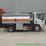 FOLRAND 3000L Mobile Fuel Transport Trucks , Propane / Gasoline Tanker Truck