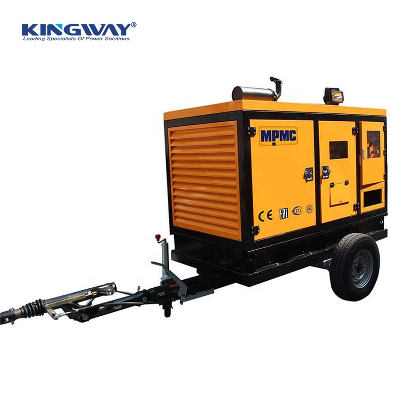 CE 60hz 1800rpm 3 phase water cooled 60kw 75kva trailer mobile diesel generator for sale