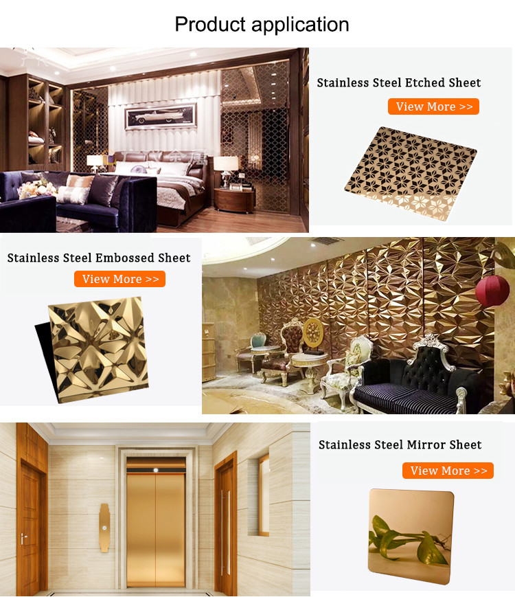 316 Green Mirror Decorative Stainless Steel Sheet 8K Polishing 0.3mm Thickness