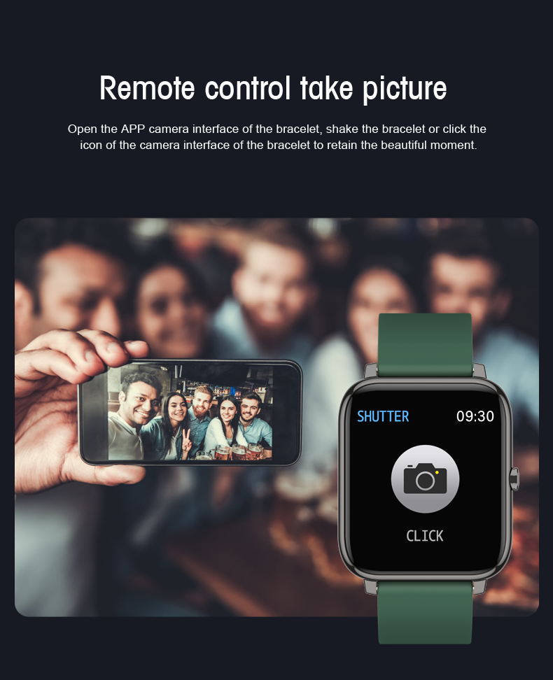 P22 GPS Calorie Count Sport Heart Rate Waterproof Smartwatch For Android IOS Phone