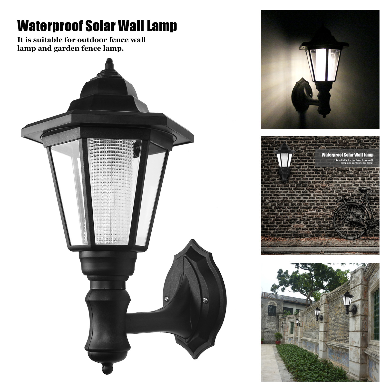 3200K IP44 Solar Motion Sensor Wall Light 1000mAh For Garden
