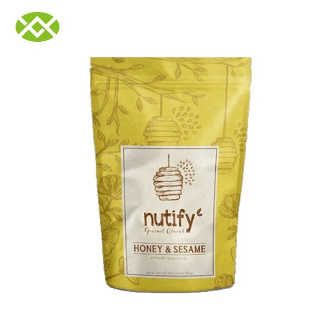 Custom Printing Plastic Packaging Aluminum Foil Bag Stand Up Zipper Bag with window