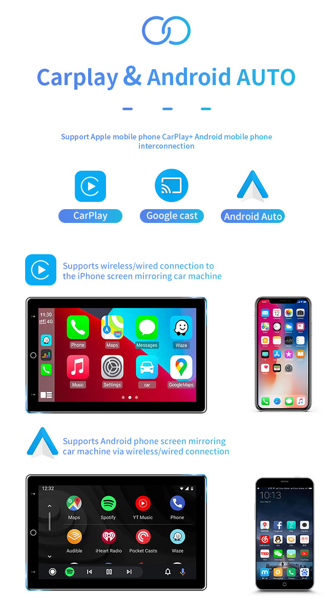 13.3 Inch Android Carplay Multimedia Navigation System 2 Din Universal