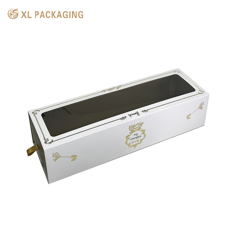 Luxury Macaron Window Drawer Box Cake Candy Chocolate Packaging Box With Logo Food Cupcake Boxes