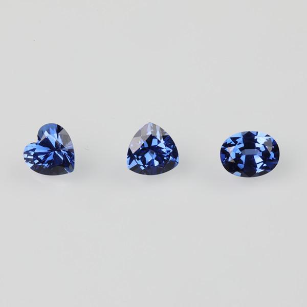 Al2O3 Ocean Blue Sapphire Emerald Stones , Blue Stone Abrasion Resistance