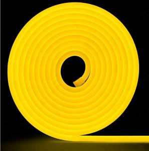 China IP67 Neon Yellow Led Lights 24V 2835 Neon Led Flexible Strip Light Silicone on sale