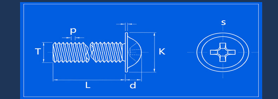 M3 Round Washer Head Screw Grade 8 Cross Recessed Self Tapping Screw