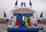 Inflatable Park Slide Bouncer White Castle Kids Bouncy House Slide