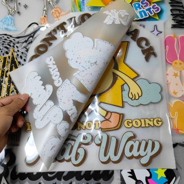 Washable Custom Heat Transfer Logo High Stretch DTF Transfer Printing Durable For Heat Transfer T Shirts