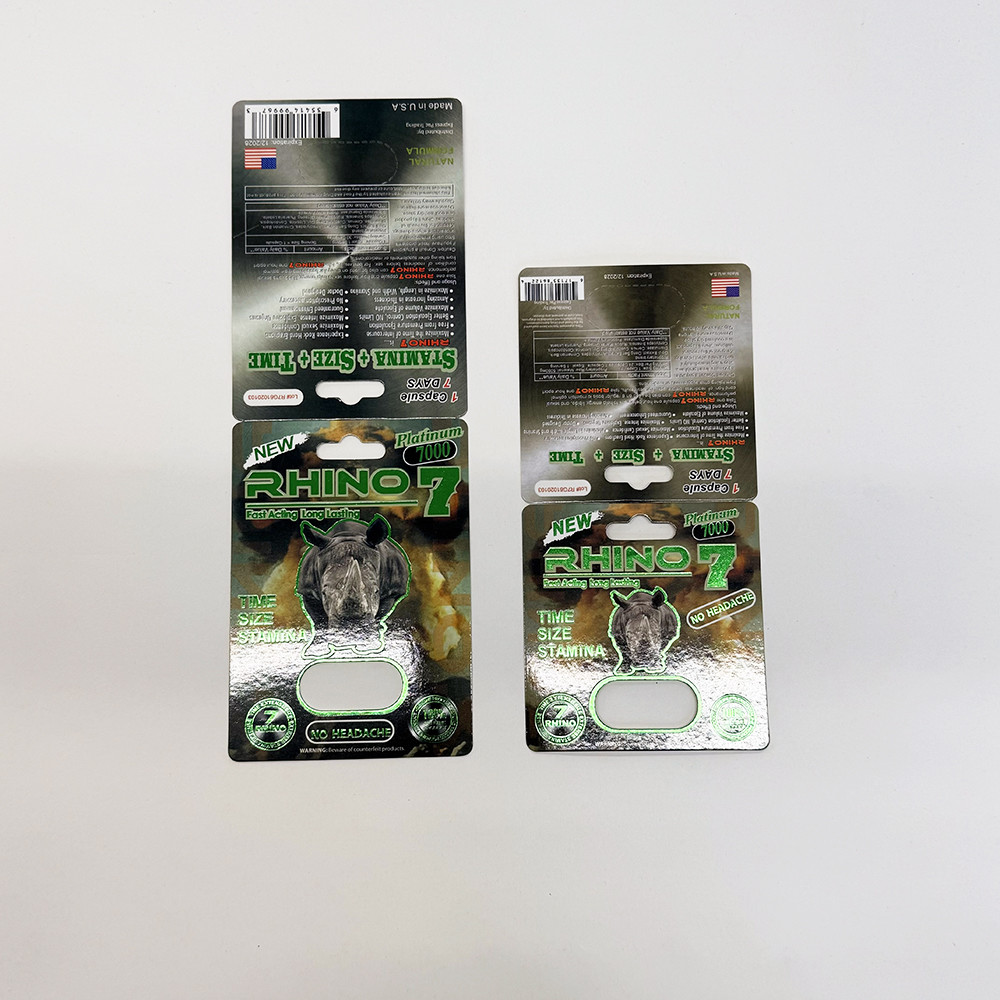 Customized Rhino 69 Male Enhancement Pills Storage Box By Lens For Effective Packaging