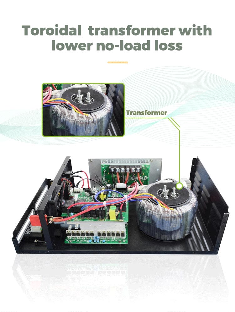 48v split phase inverter with toroidal transformer