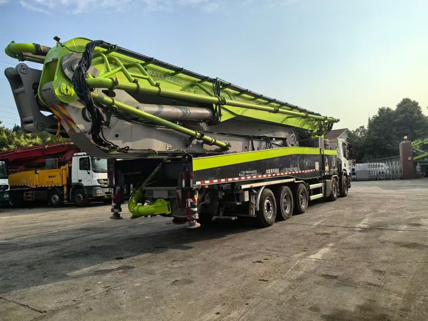 ZLJ5540THBSF 67m 2021 Zoomlion Used Concrete Pump Truck Scania Chassis National Six
