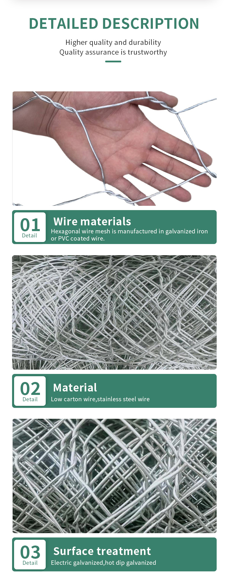 Wholesale High Quality Custom size PVC coated resistant to corrosion flood protect gabbion mesh