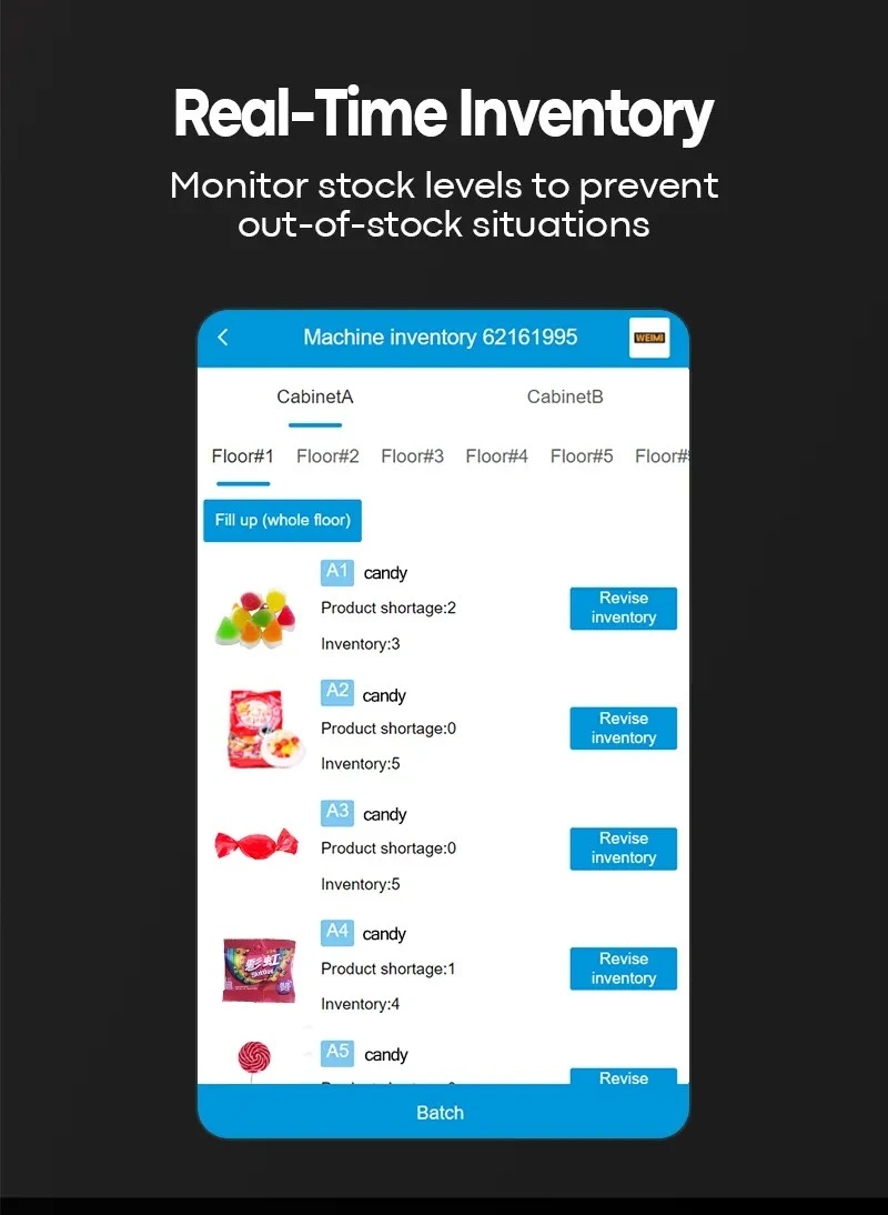 Smart Candy corner Vending Machine with 21.5-Inch Touchscreen Multiple Payment Options Candy Vending Machine