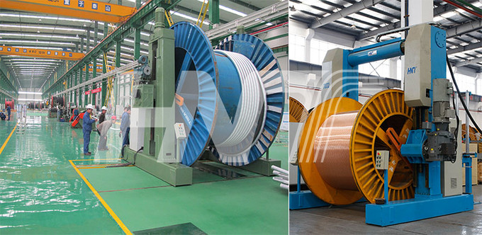 Large Cable Reel Take Up Machine With Speed And Torque Control