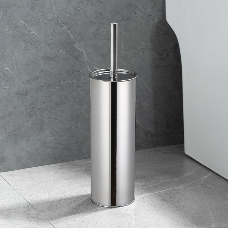 Toilet Brush And Holder Set Dia.10.3*38.4CM Stainless Steel For Bathroom Maintenance Accessory