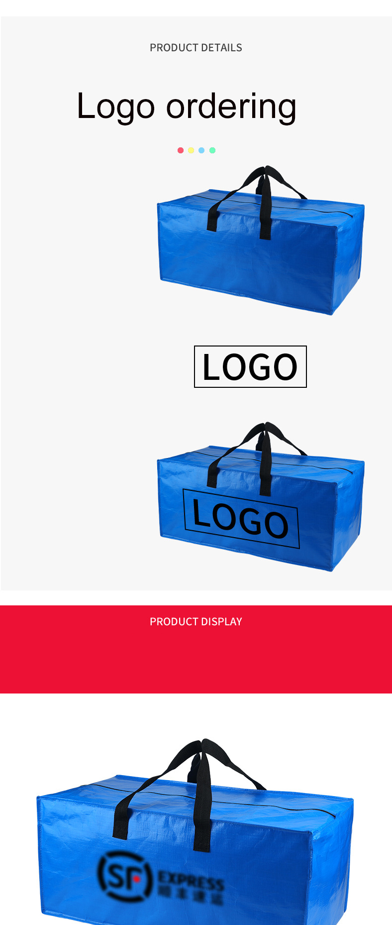 PE Woven Bag for Travel Storage ISO9001 Certified Direct Hot Offer on Stock