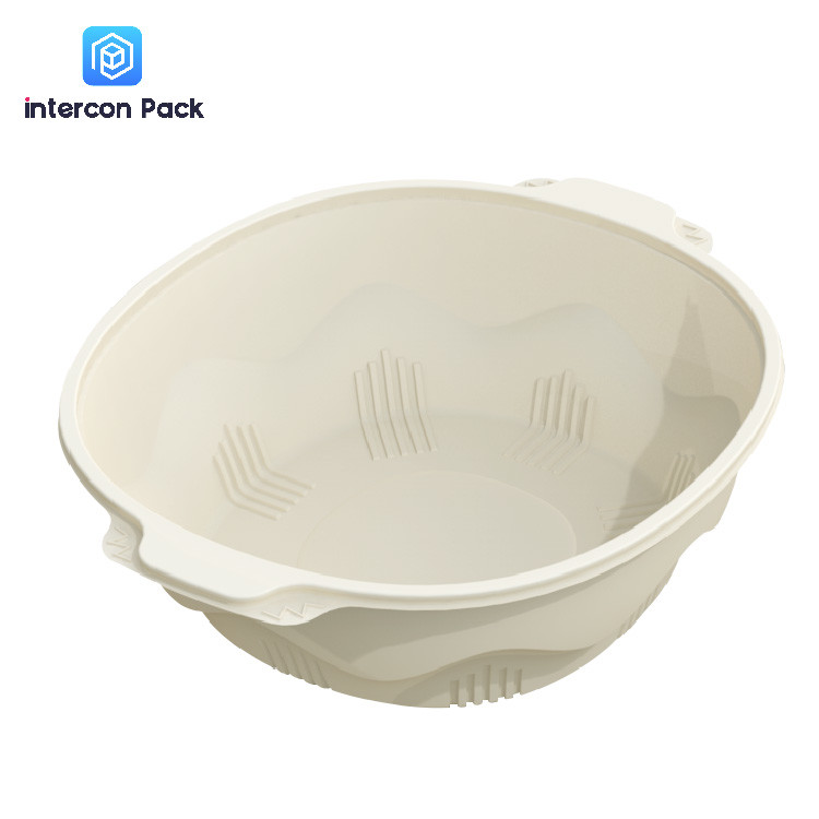 Bagasse Cornstarch Disposable Plates Eco Friendly For Food Packaging