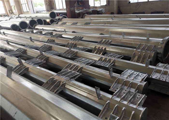 Flange Connected Polygonal 10KV Transmission Line Pole
