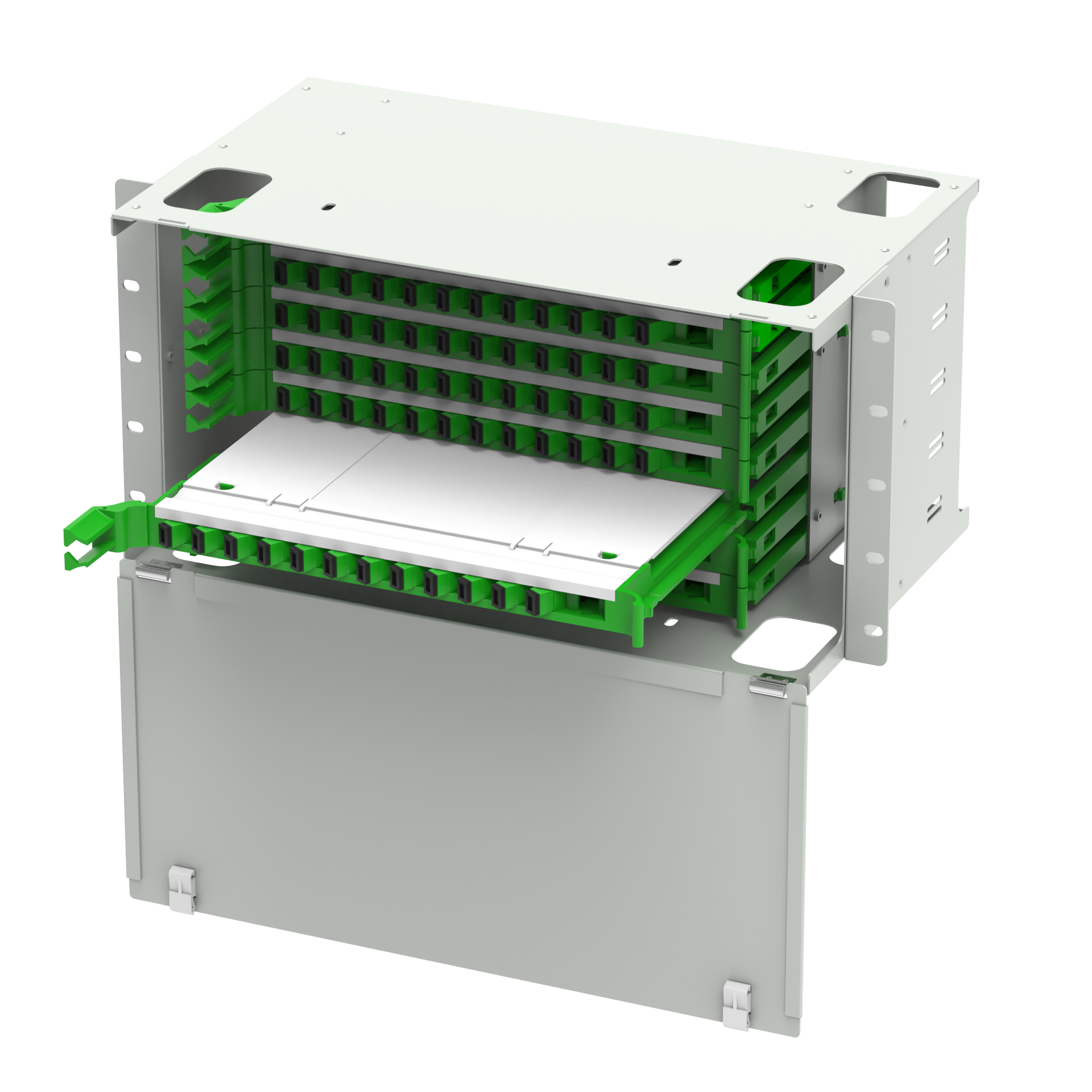 96 Ports SC Type Optical Fiber Distribution Patch Panel for ODN Network Data Center