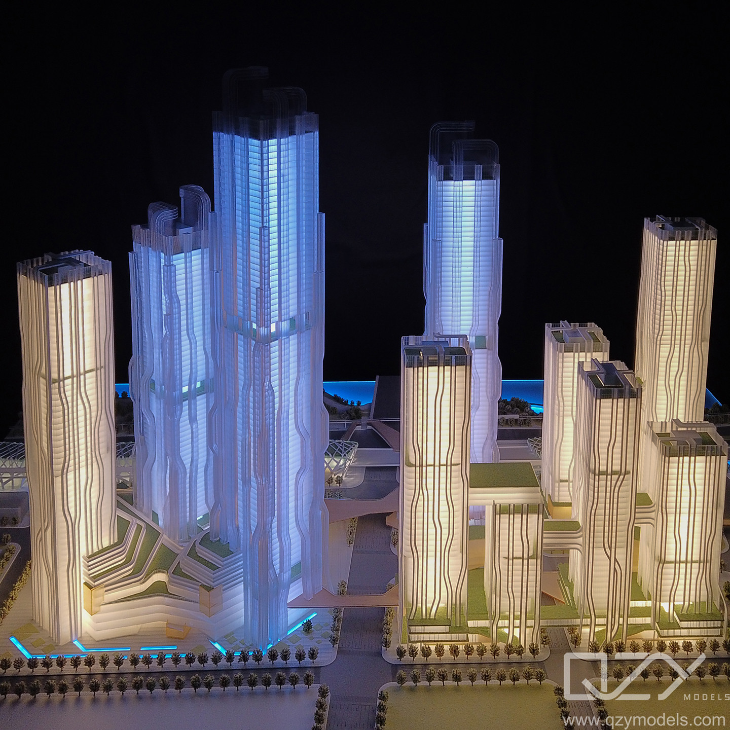Shang'chu CAUPD 1/500 Guangzhou Haizhu Innovation Bay Lijiao Core Area Urban Design Model