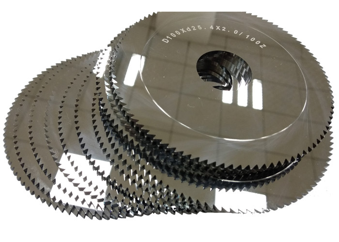 Round Cast Iron Cutting Carbide Blade , Tungsten Carbide Cutting Blades With 100 Teeth