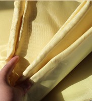 Yellow Kevlar Fire Resistant Fabric Anti Cut 1414 Aramid Woven Cloth For Car