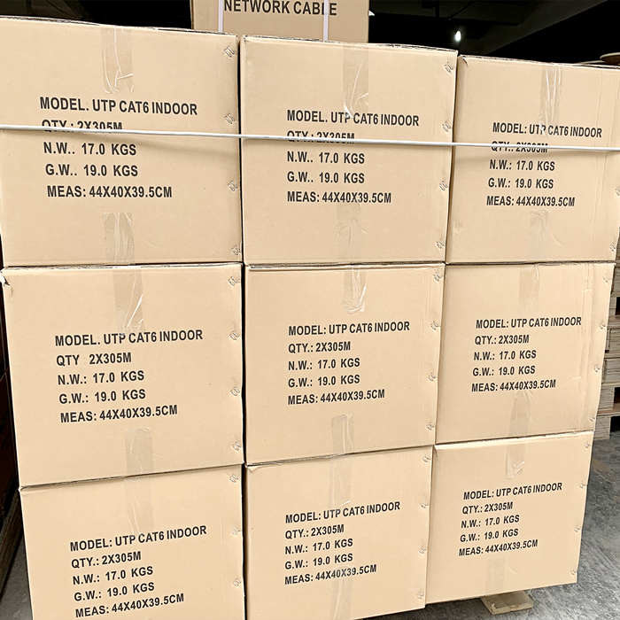Network Lan Bulk CAT6 Ethernet Cable UTP BC PVC CMP For Communication Computer
