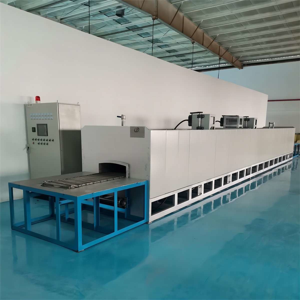 Non Standard Industrial Continuous Gas Belt Type Furnace For Ceramics