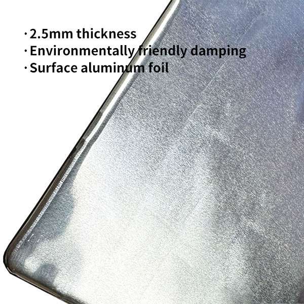 2.5mm vibration and noise reduction pad / with glossy aluminum surface / Anti Vibration Mat