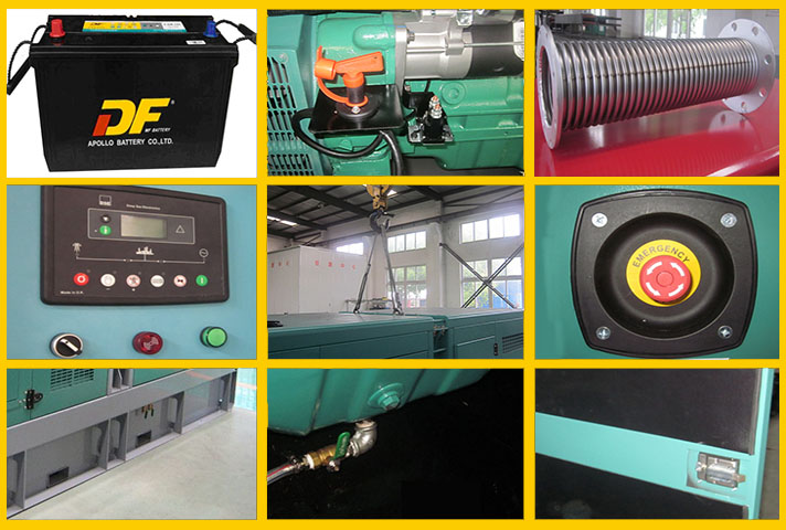 Closed AC 3 Phase 50KW / 63KVA YUCHAI Generator YC4D85Z-D20