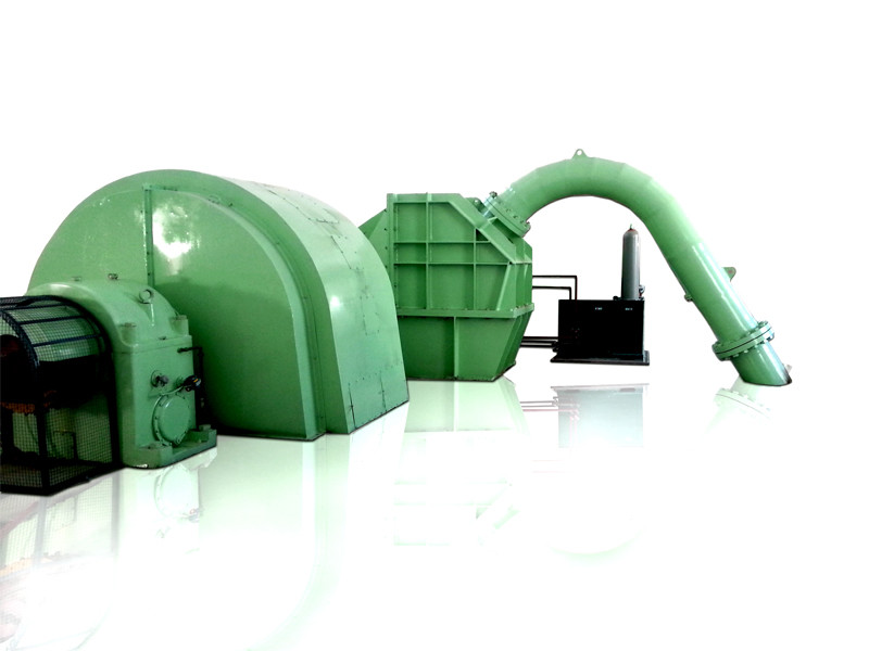 Customized Stainless Steel Pelton Hydro Turbine Generator High Water Head 300kw~50mw