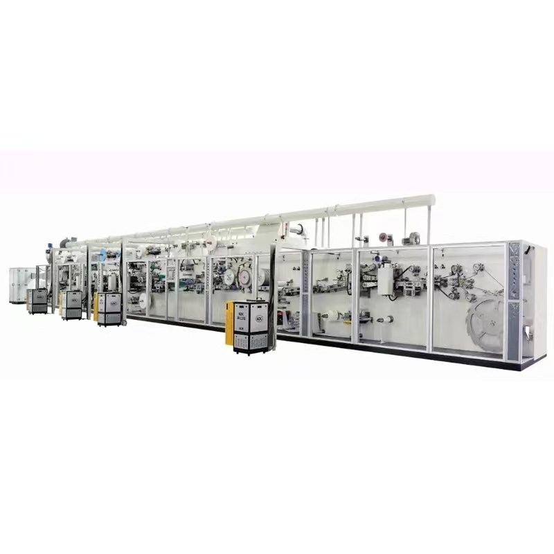 Semi Full Servo Automatic Under Pad Sanitary Napkin Adult Baby Diaper Production Line