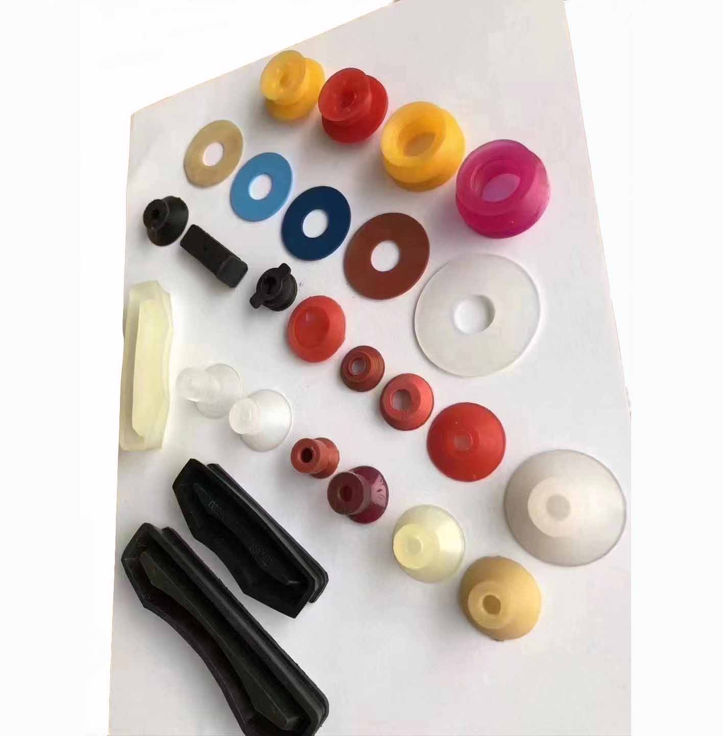 35x13x0.5mm Red Rubber Sucker Offset Printing Machine Spare Parts For Garment Shops