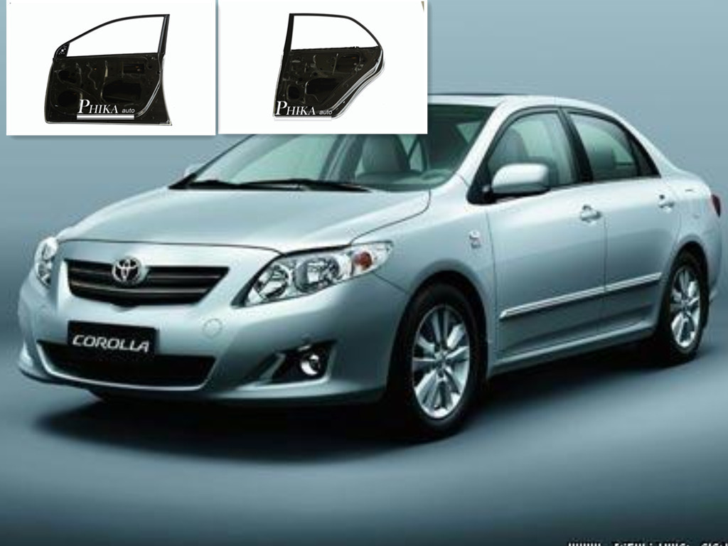 Primed Front Door Replacement 2008 Toyota Corolla Door Panels