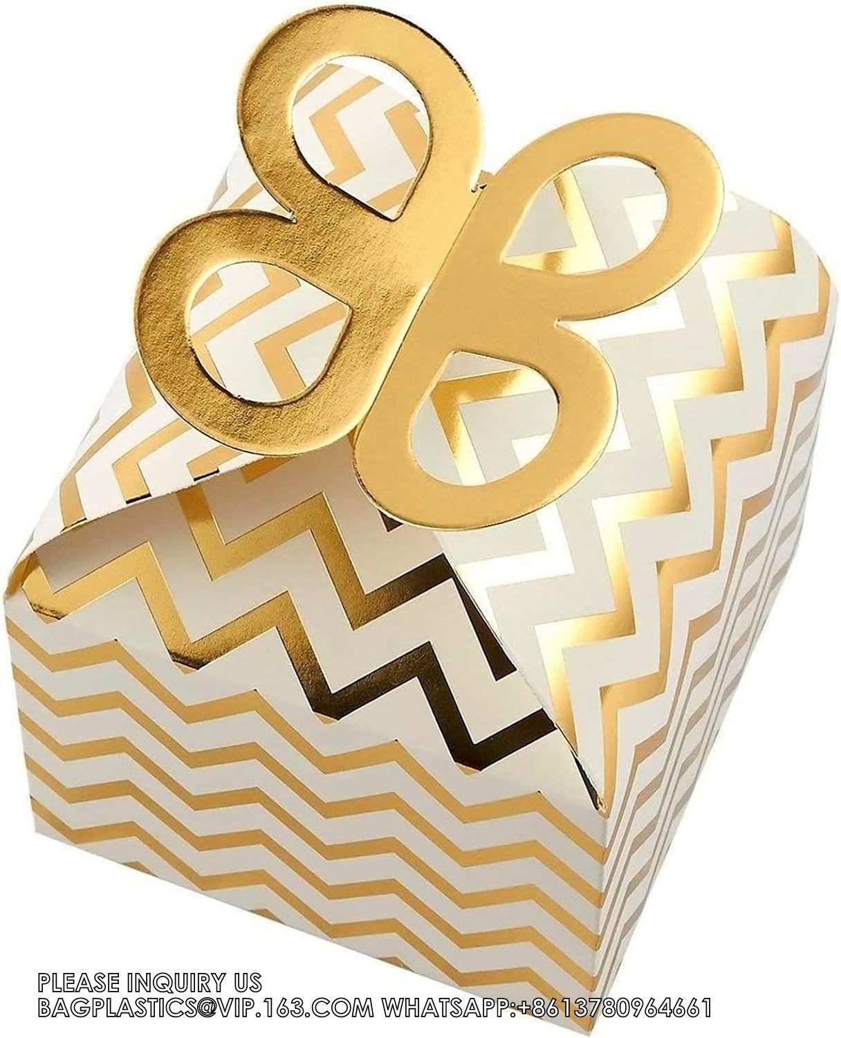 Boxes For Party Favors, Birthday, Wedding, Anniversaries, Valentines, Engagement, Gold Foil Ornament Gift Boxes